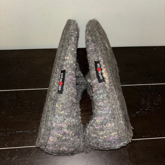 Haflinger Wool Slippers | Womens Size 41 | Gray Multicolor House Shoes Comfort‎ - Picture 7 of 8
